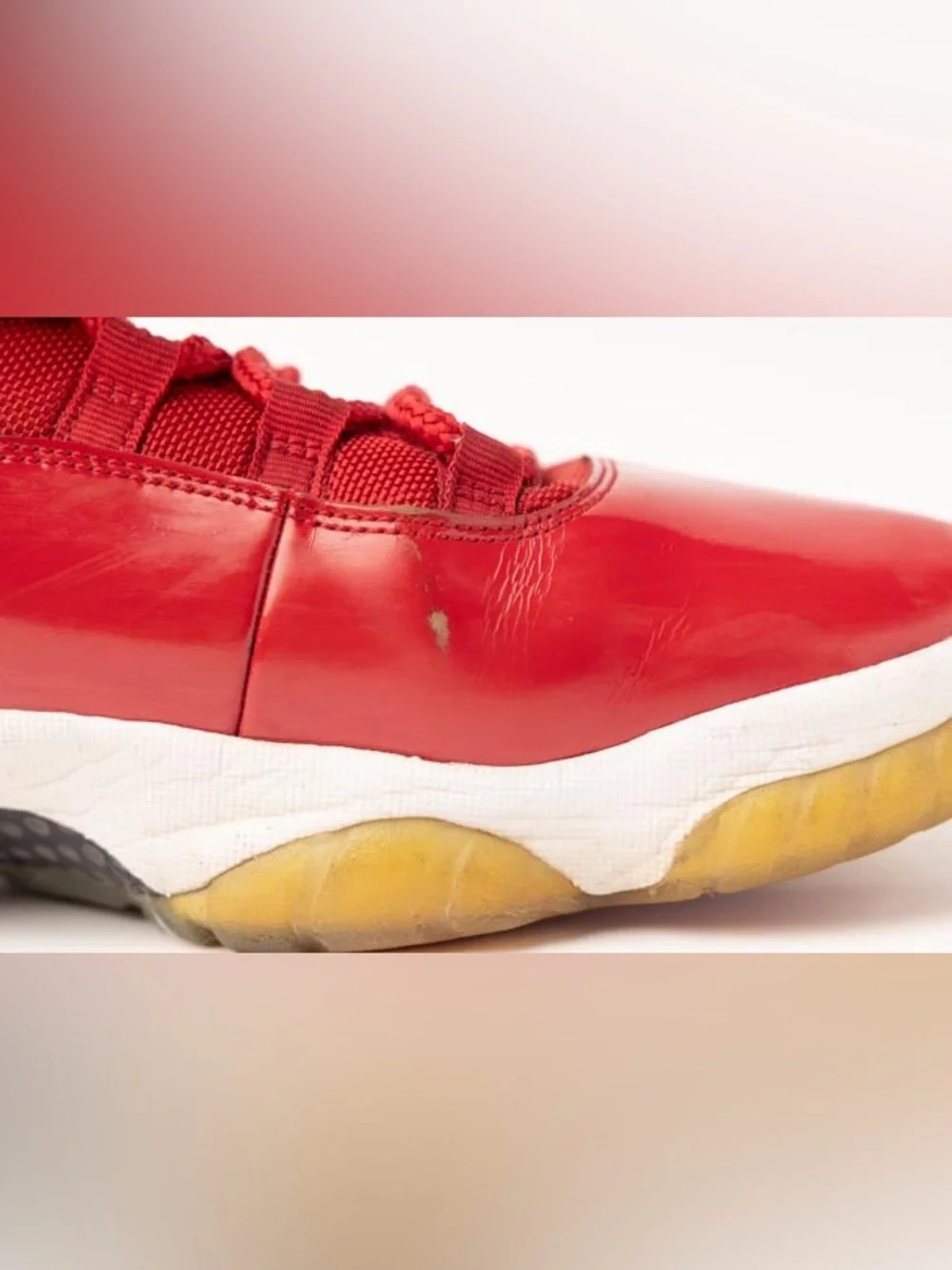 Nike Air Jordan 11 Retro Win Like 96 Gym Red Patent Leather Men's Size 11